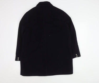 Womens UK Size 10 Viyella Black Overcoat