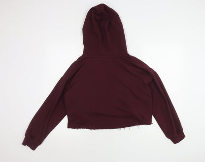 Puma Women's Red Pullover Hoodie, Size 10, Sporty Style