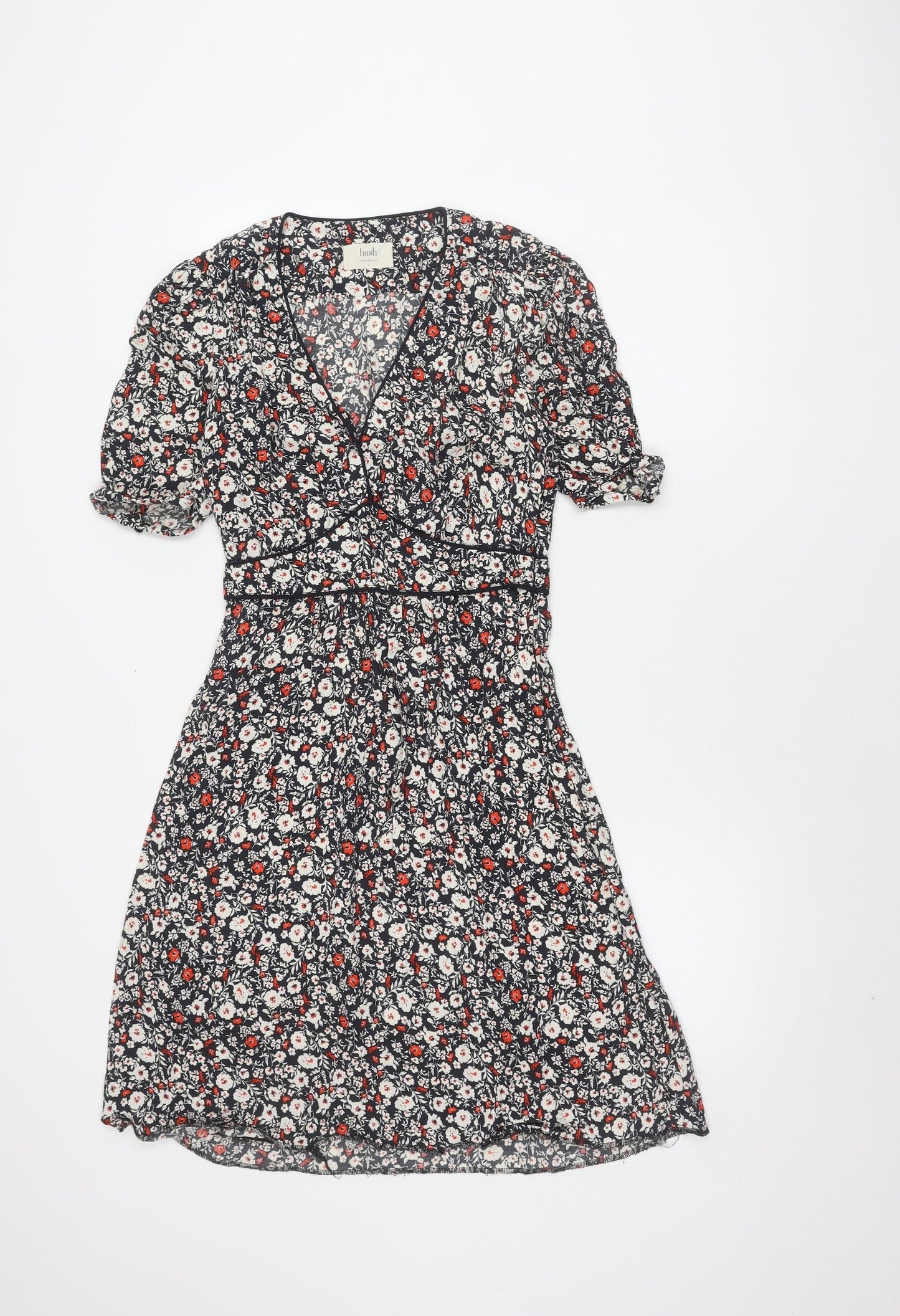 Hush Women's Multicoloured Floral A-Line Dress Size 8