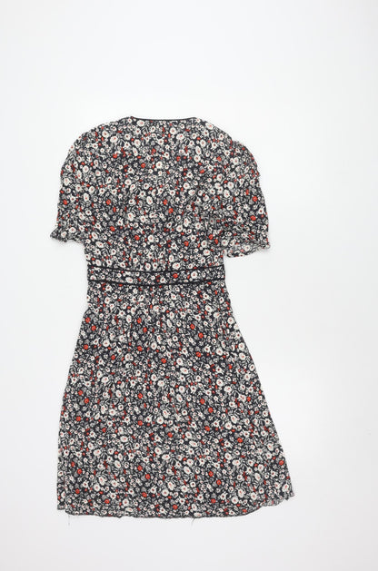 Hush Women's Multicoloured Floral A-Line Dress Size 8