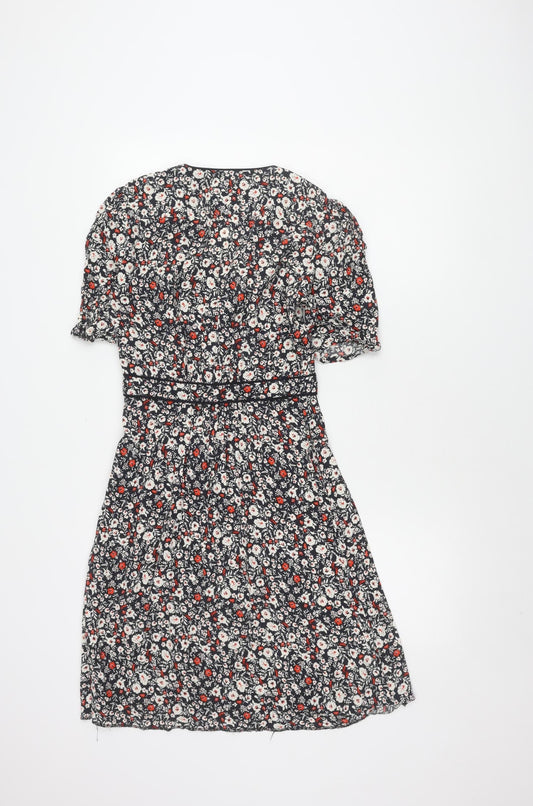 Hush Women's Multicoloured Floral A-Line Dress Size 8