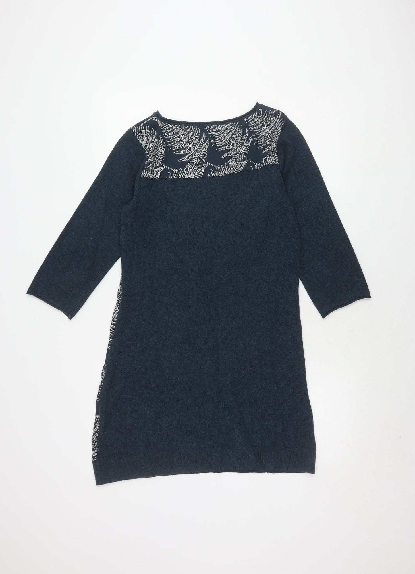Womens UK Size 10 White Stuff Blue Tunic Jumper