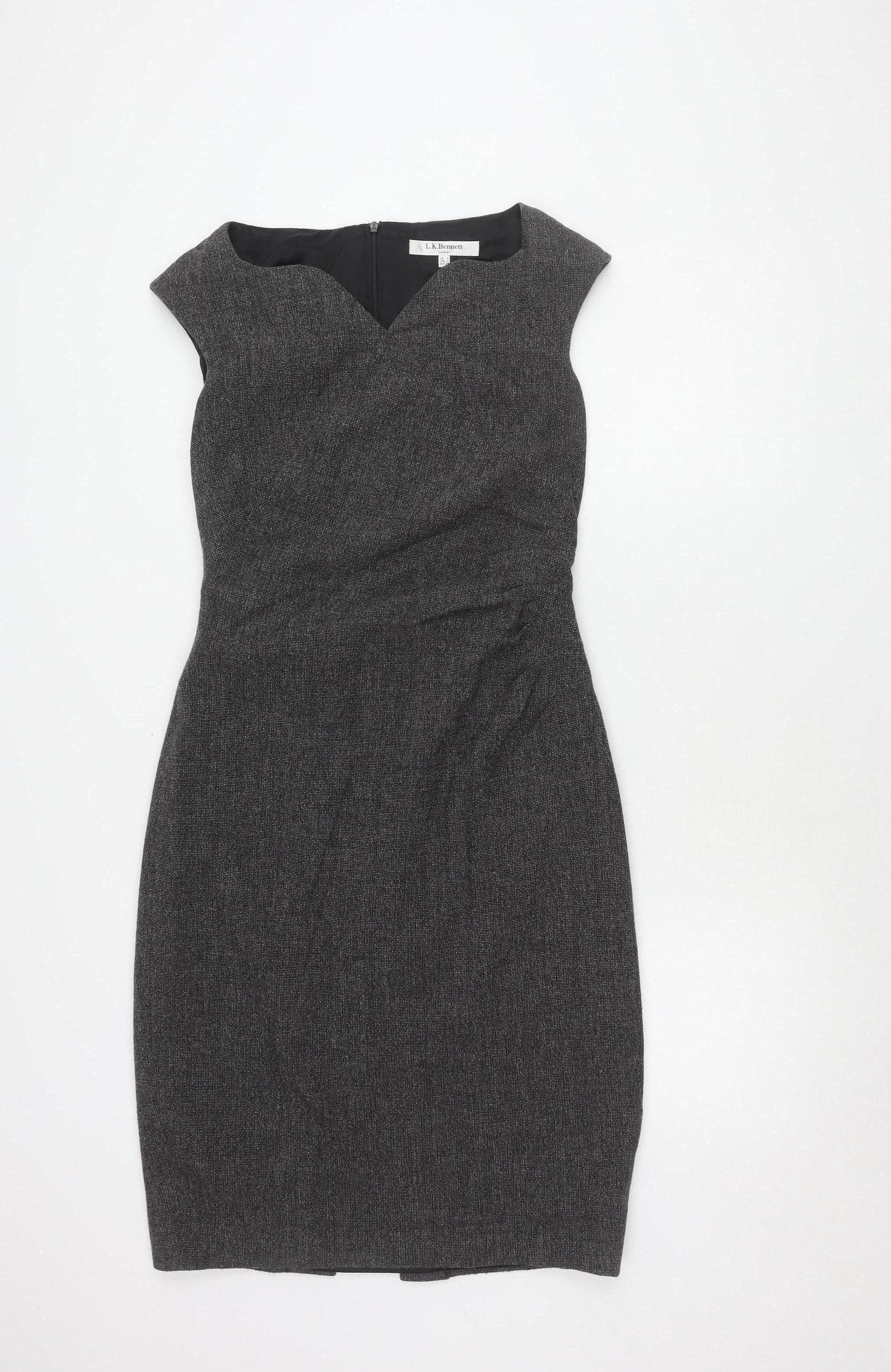 L.K. Bennett Women's Grey Pencil Dress, Size 10