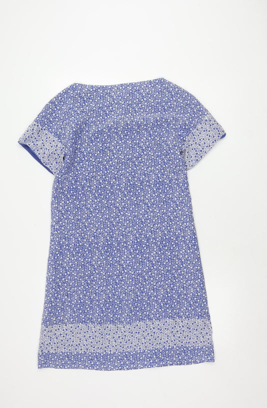 Hobbs Women Blue Floral Dress Size 8