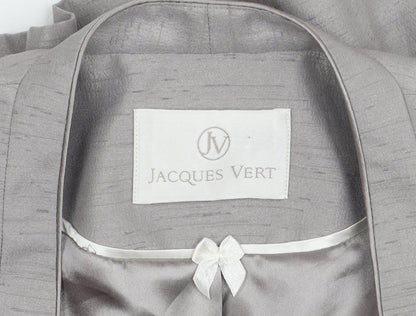 Jacques Vert Women's Grey 3/4 Sleeve Blazer Size 10