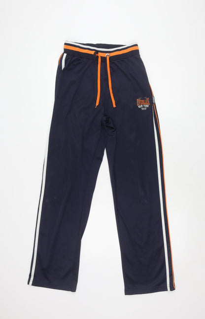 Unisex Adultss UK Size S Everlast Regular Fit Track Pants Blue Trousers