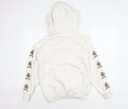 Tommy Jeans Unisex Adults White Pullover Hoodie S