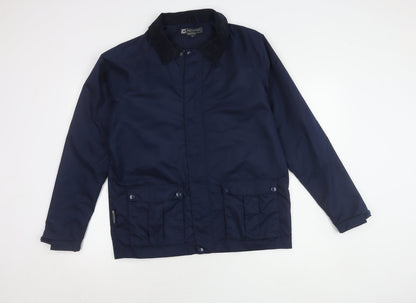 Mens UK Size S Mountain Essentials Blue Basic Jacket