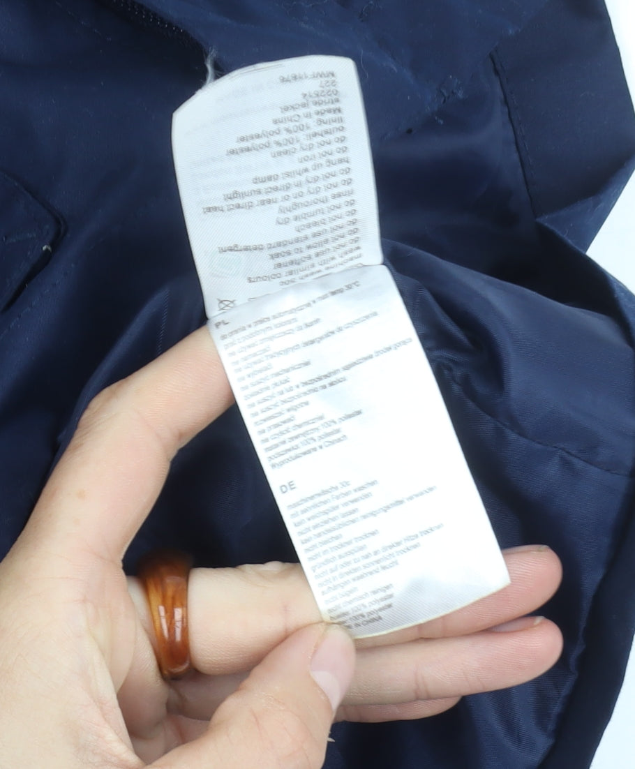 Mens UK Size S Mountain Essentials Blue Basic Jacket