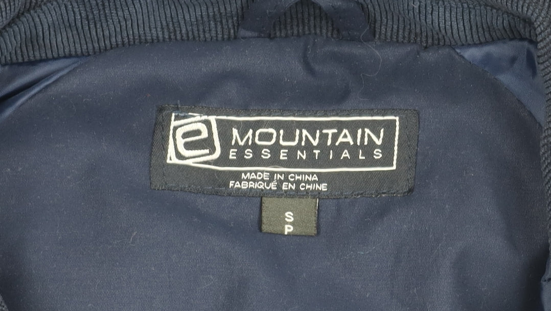 Mens UK Size S Mountain Essentials Blue Basic Jacket
