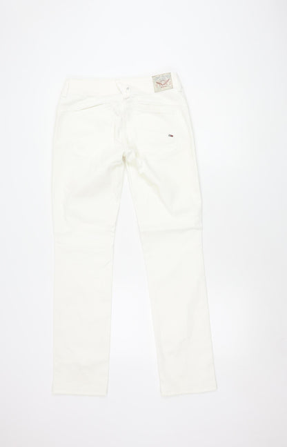 Womens UK Size 10 Tommy Hilfiger  Straight White Jeans