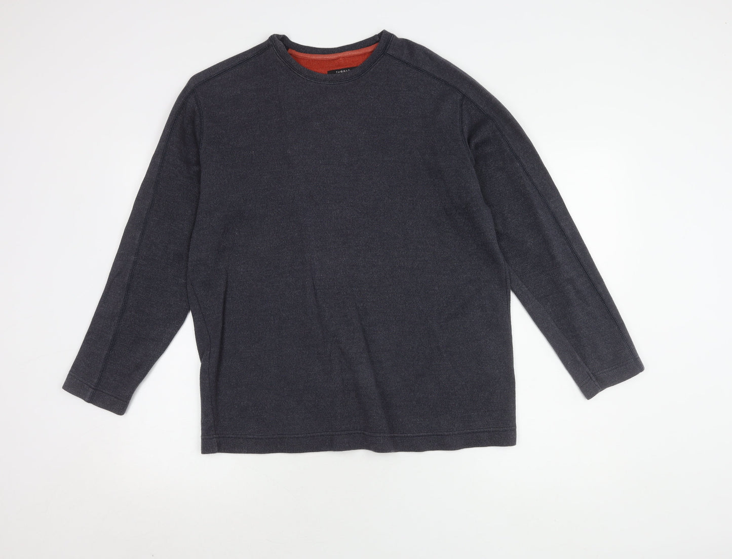 Thomas Nash Men's Grey Pullover Jumper, Size S