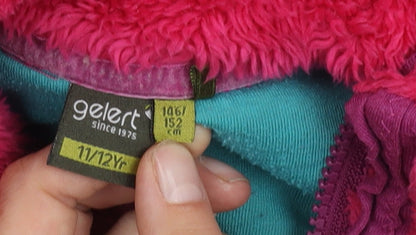Gelert Girls Pink Fleece Pullover Sweatshirt, Size 11-12 Years