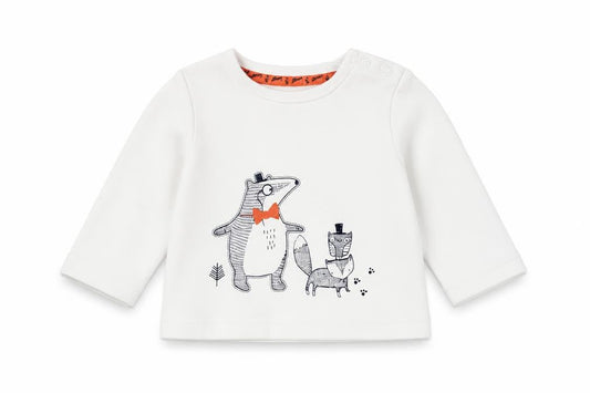 Mantaray Unisex Baby Jumper 3-6 Months White Cotton Pullover