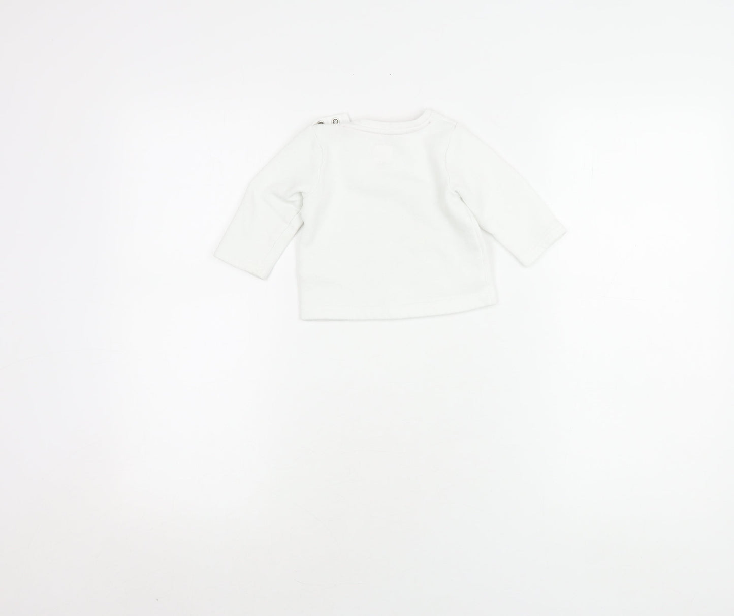 Mantaray Unisex Baby Jumper 3-6 Months White Cotton Pullover