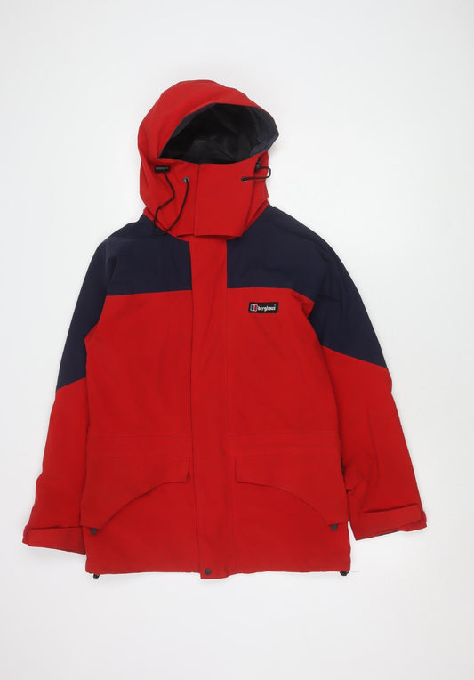 Berghaus Women's Red Waterproof Anorak Jacket Size 8