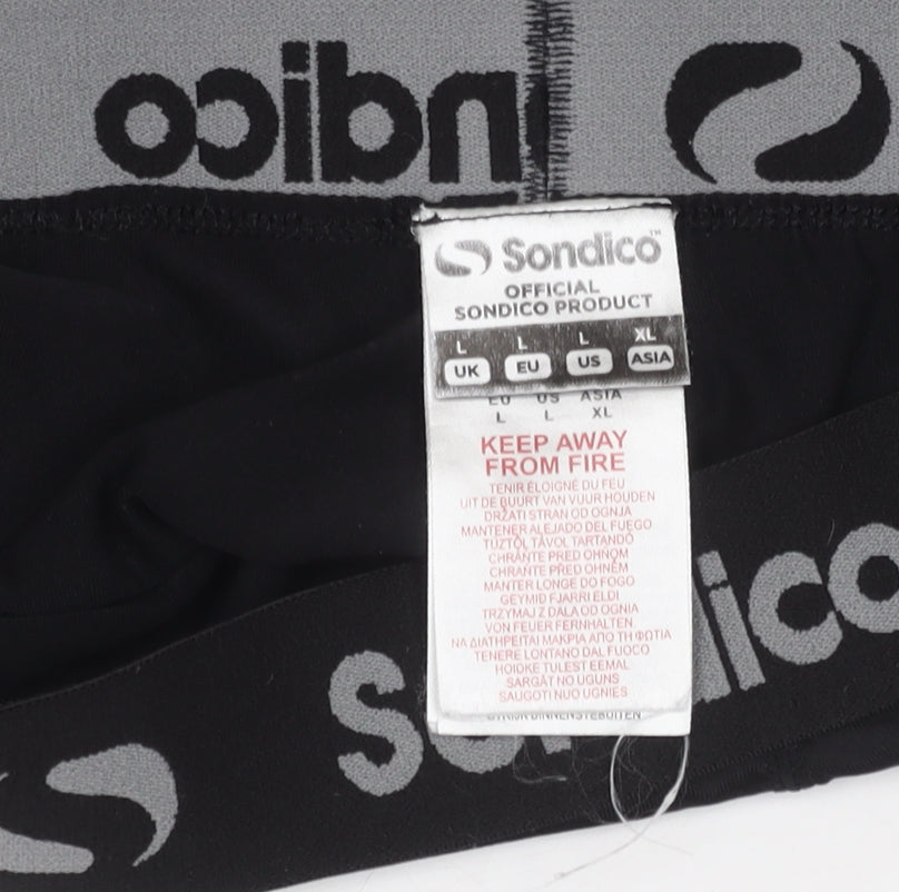 Sondico Men's Black Compression Shorts L