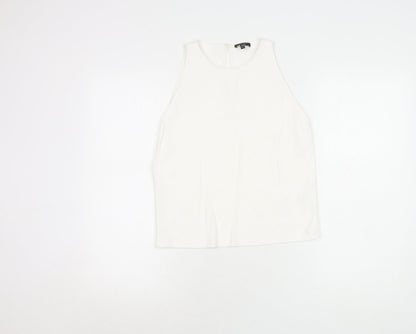 Womens UK Size XS Massimo Dutti White Basic Blouse