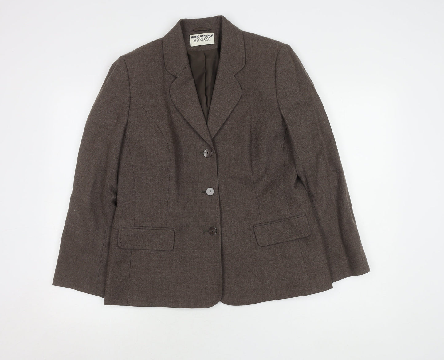 Eastex Women's Brown Wool Blend Suit Jacket Size 12
