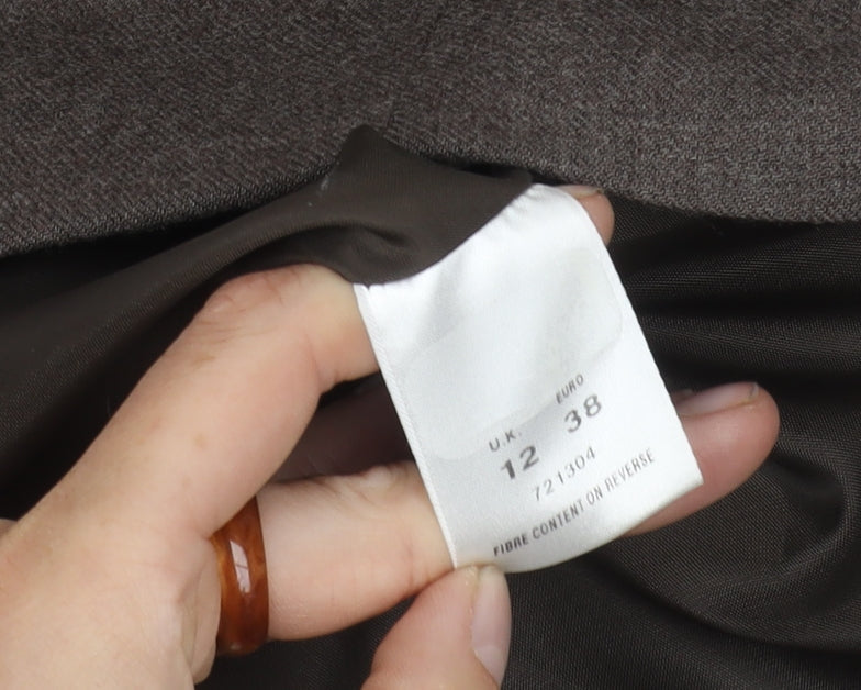 Eastex Women's Brown Wool Blend Suit Jacket Size 12