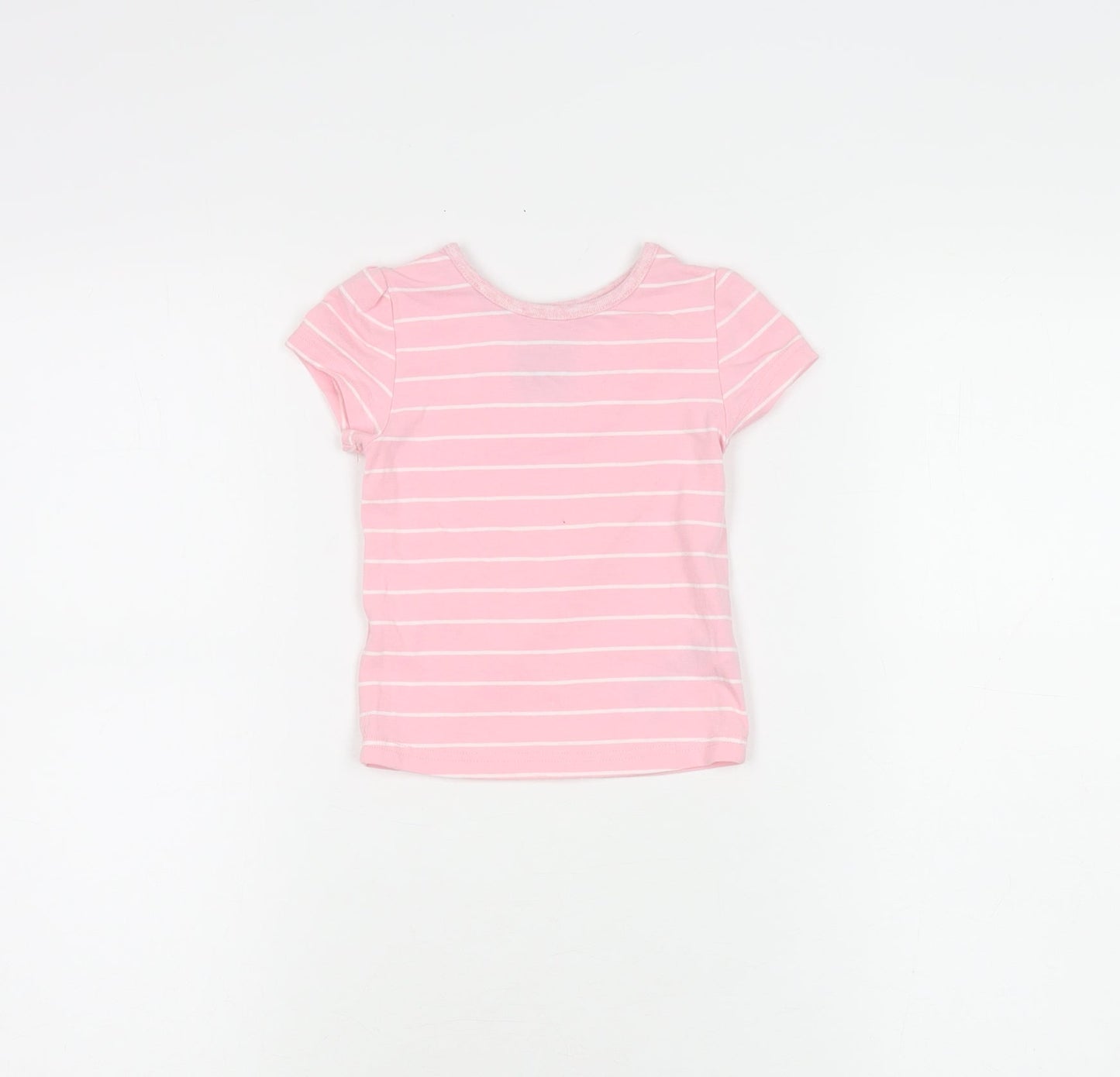Mantaray Girls Pink Striped T-Shirt 12-18 Months