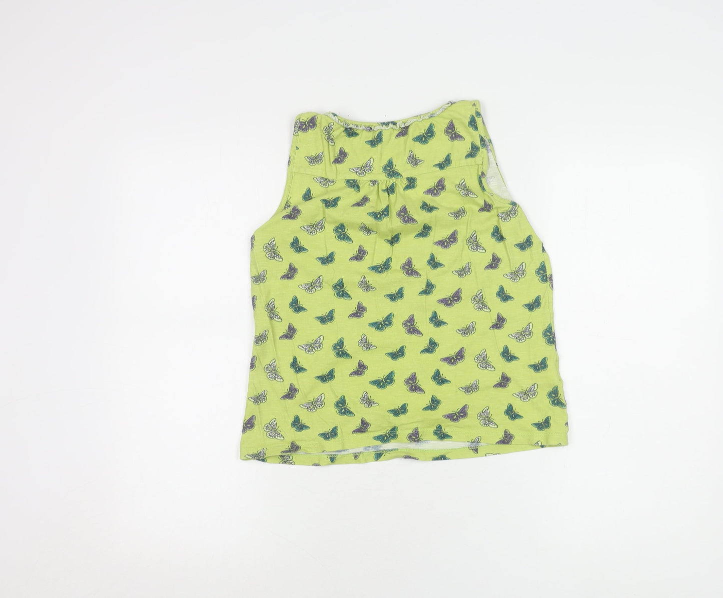 Laura Ashley Women's Green Butterfly Tank Top Size 10