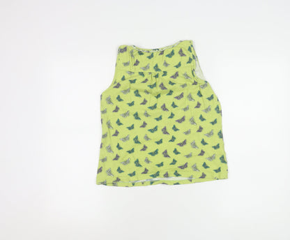 Laura Ashley Women's Green Butterfly Tank Top Size 10