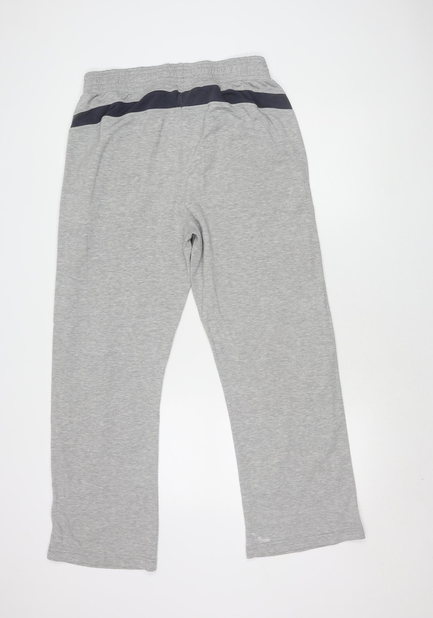 Champion Men's Grey Track Pants, L, Elastic Waist, Jersey