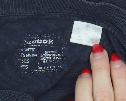 Reebok Men's Black Medium Crew Neck Graphic T-Shirt