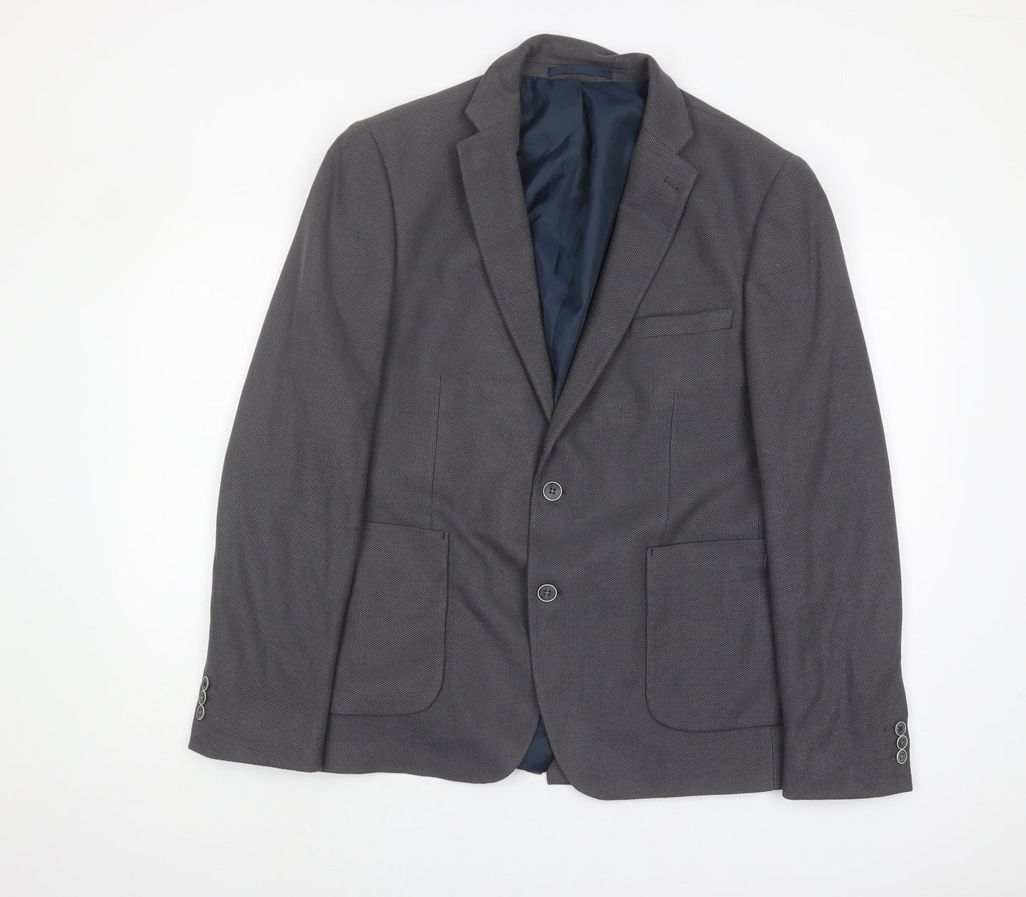 Mens UK Size 44 Burton Regular Grey Suit Jacket