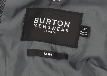 Mens UK Size 44 Burton Regular Grey Suit Jacket