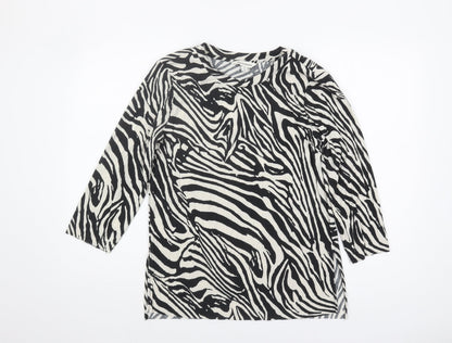 Womens UK Size 8 Marks and Spencer Multicoloured Basic Blouse