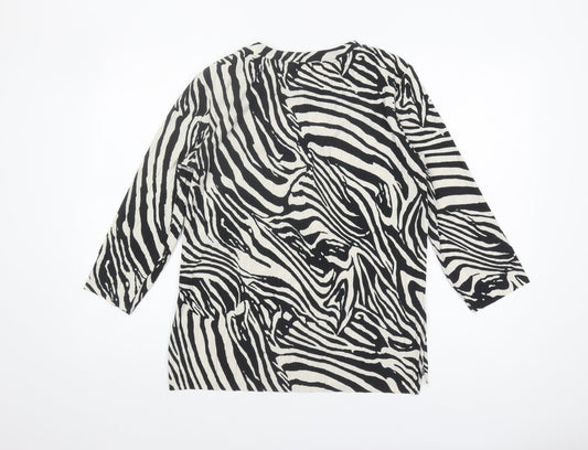 Womens UK Size 8 Marks and Spencer Multicoloured Basic Blouse