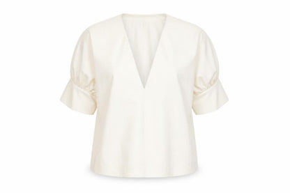 Womens UK Size S Zara Ivory Basic Blouse