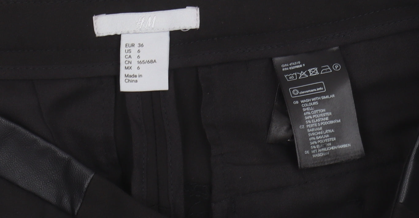Womens UK Size 8 H&M   Black Trousers