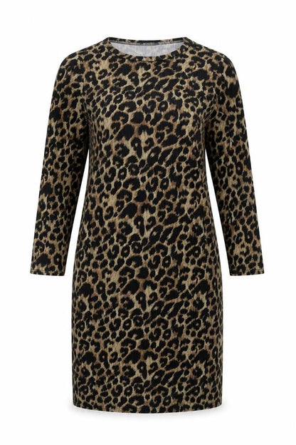 New Look Women’s Leopard Print Shift Dress Size 12