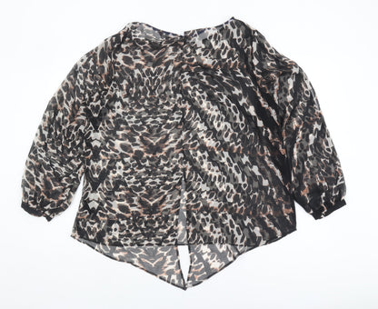 Womens UK Size 18 Marks and Spencer Multicoloured Basic Blouse