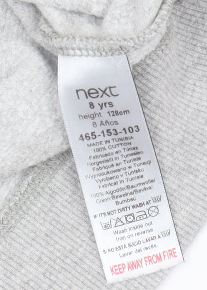 Next Boys Grey Camouflage Sweatshirt 8 Years Pullover