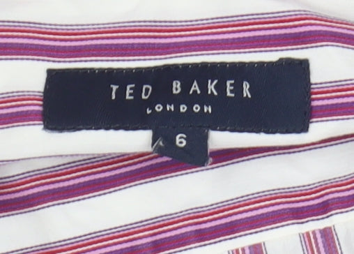 Ted Baker Men's Multicoloured Striped Button-Up Shirt