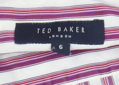 Ted Baker Men's Multicoloured Striped Button-Up Shirt
