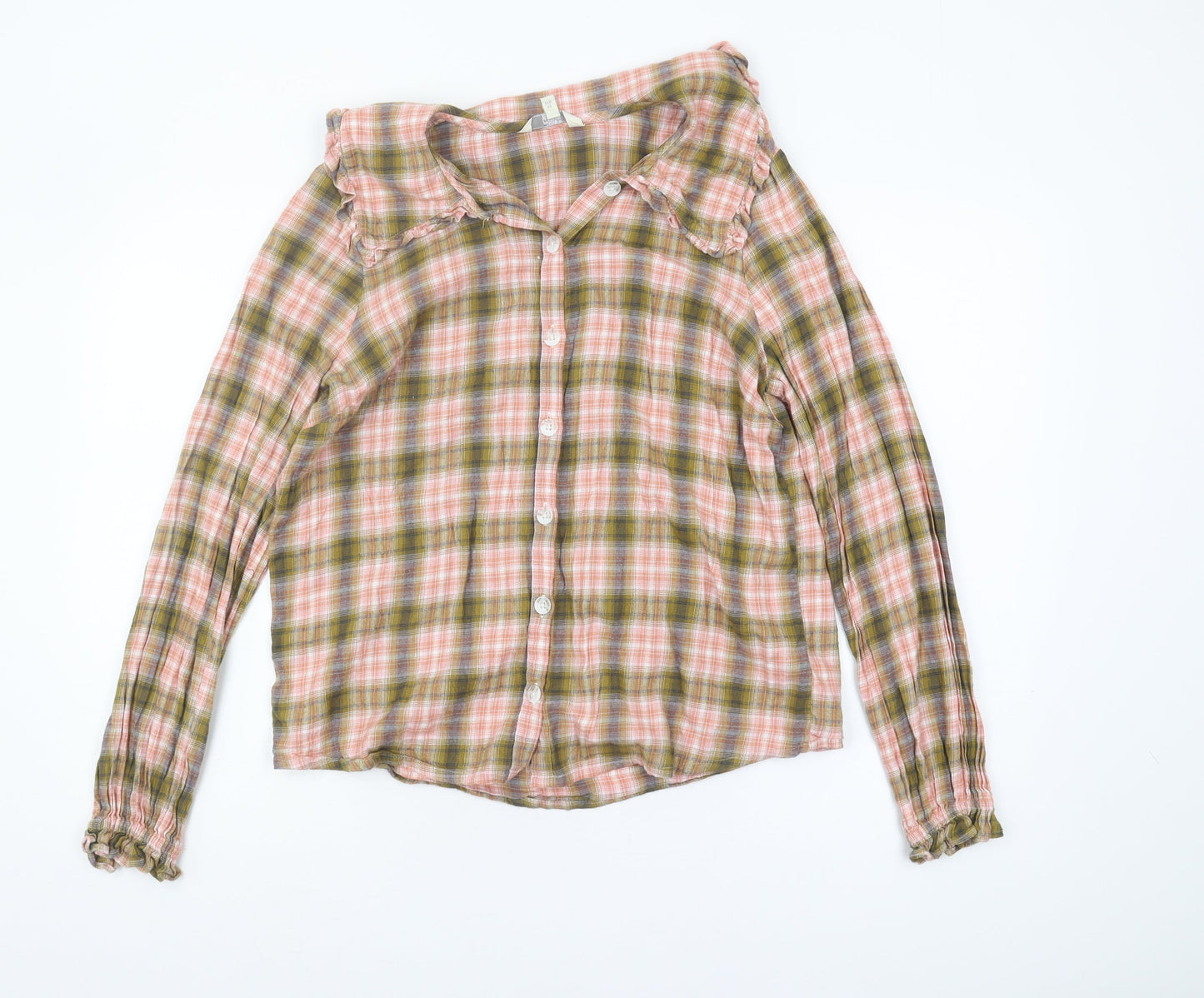 Womens UK Size 14 NEXT Multicoloured Basic Button-Up
