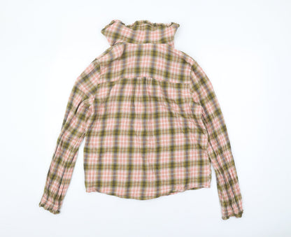 Womens UK Size 14 NEXT Multicoloured Basic Button-Up