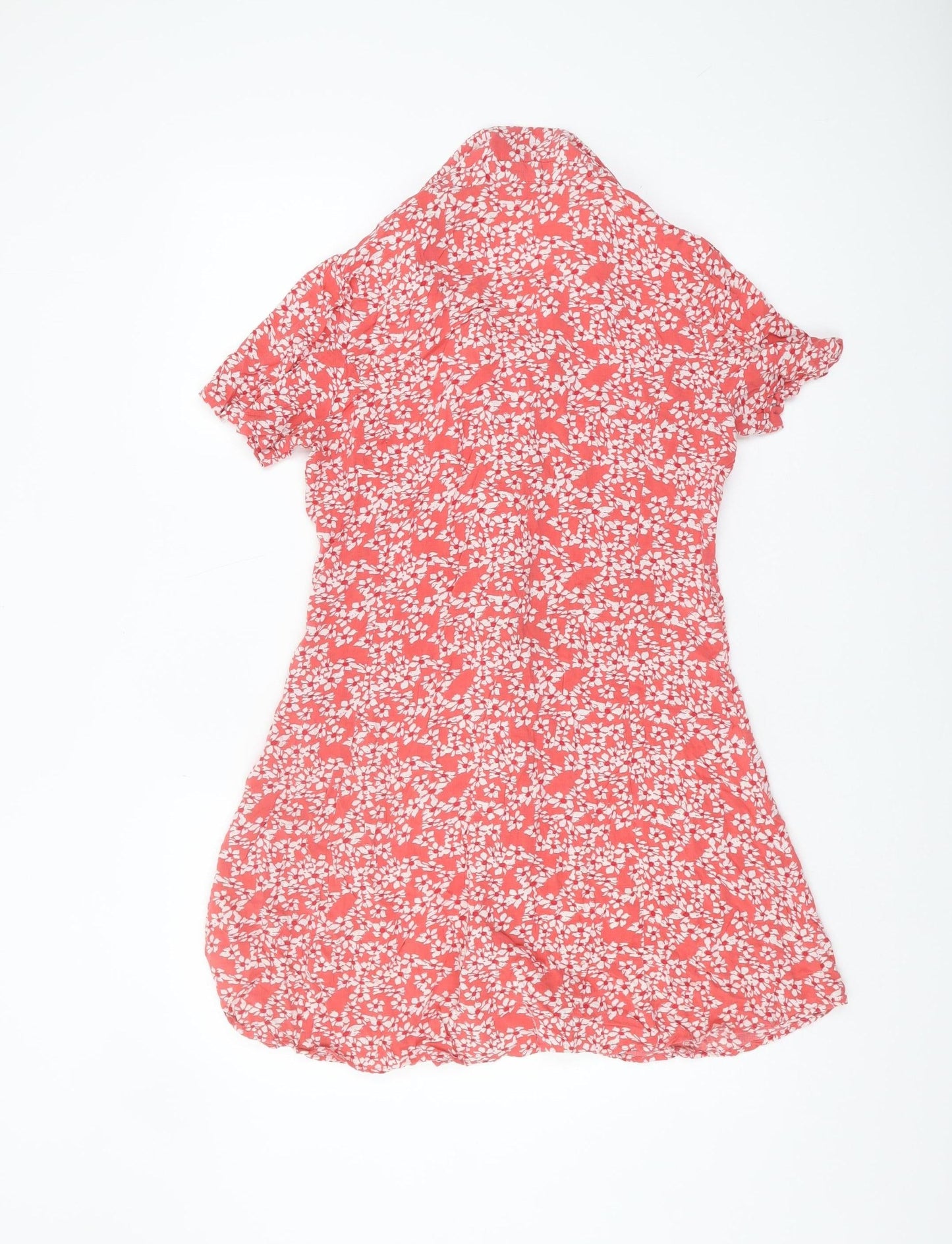 Jacqueline de Yong Women's Red Floral Shirt Dress