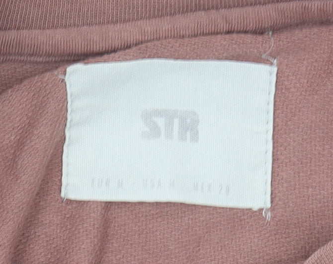 STR Women's Pink Pullover Sweatshirt M