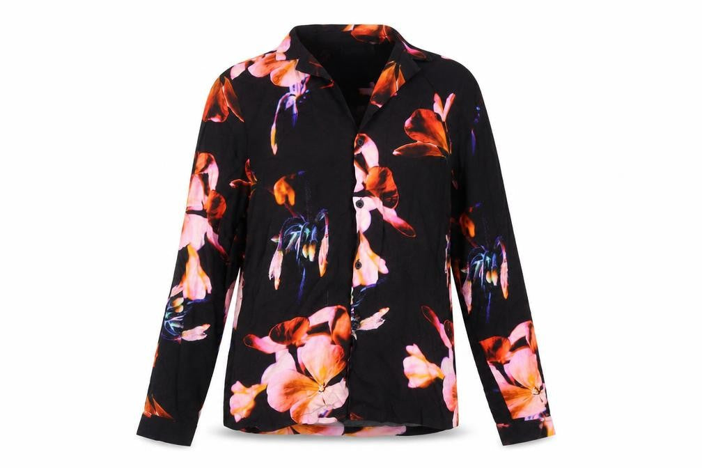 Womens UK Size XS ASOS DESIGN Black Basic Button-Up