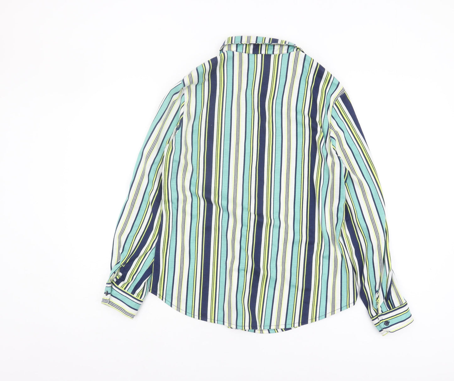 Madison & Monroe Women's Blue Striped Button-Up Shirt, S
