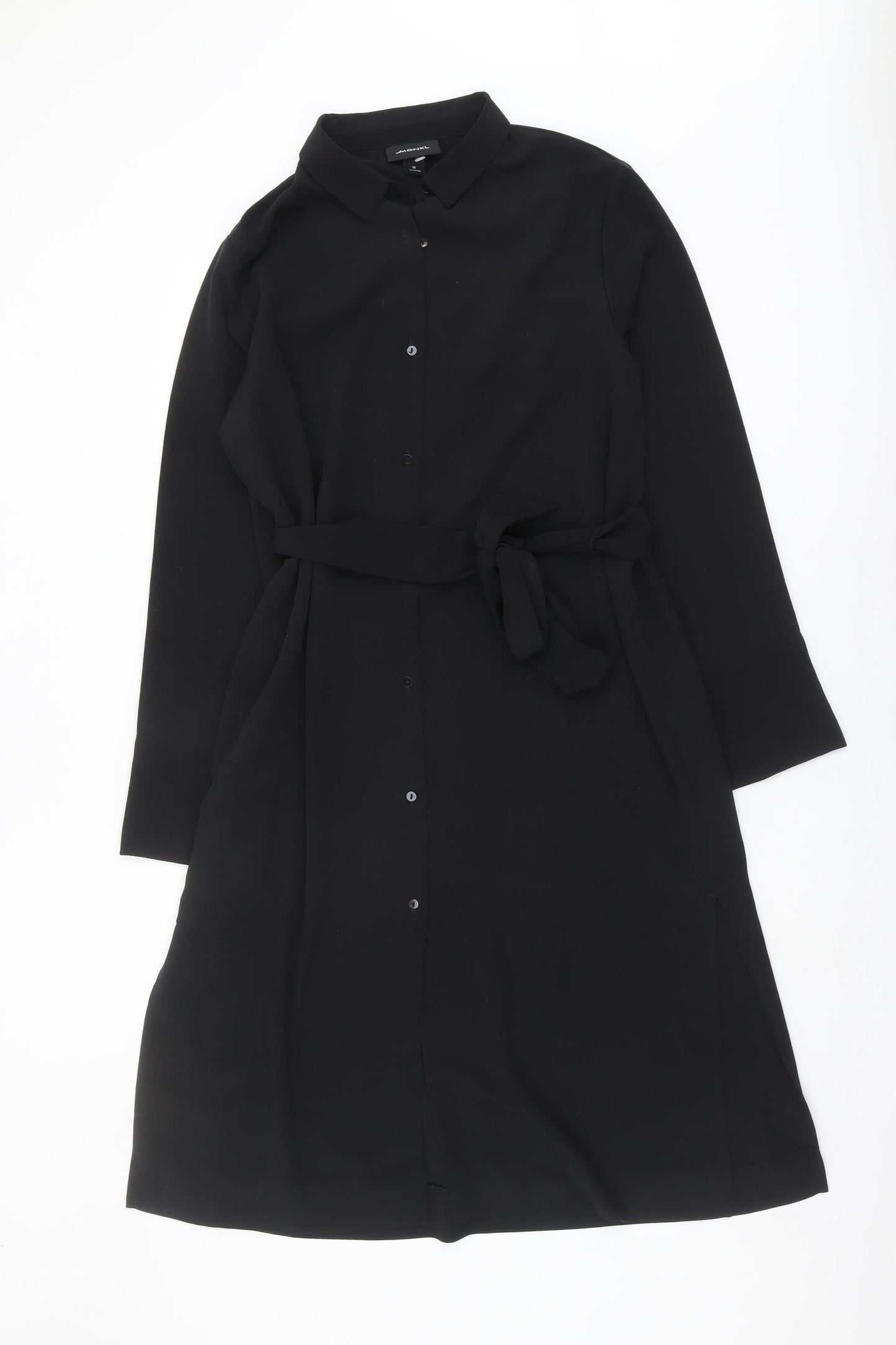 Monki Women's Black Shirt Dress M - Casual Elegance