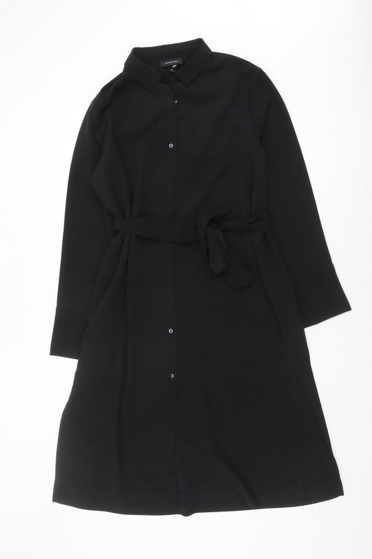 Monki Women's Black Shirt Dress M - Casual Elegance