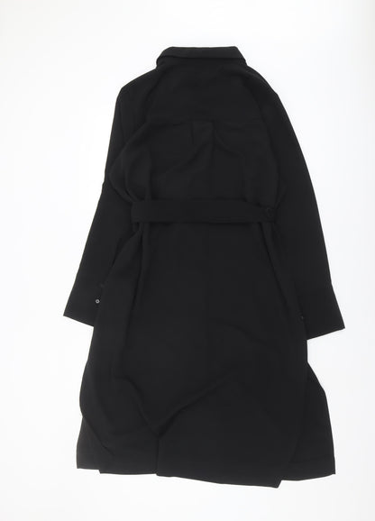 Monki Women's Black Shirt Dress M - Casual Elegance