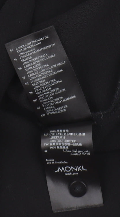 Monki Women's Black Shirt Dress M - Casual Elegance